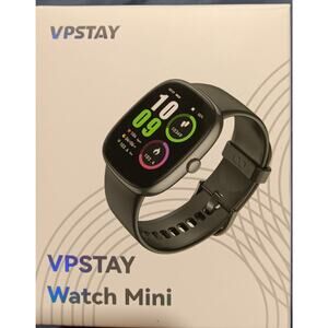 VPSTAY Watch Mini 1.69" NEW Many Features Waterproof Heartrate Sleep Track Etc.